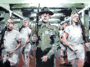Ritratto del film Full metal jacket - tributo a Stanley Kubrick
